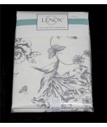 Lenox Grey Butterflies Floral Linen Look Textured Vinyl Flannel Back Tab... - $31.54 CAD+