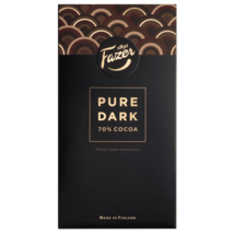 Fazer Pure Dark 70% cocoa chocolate bars 95g (set of eight) - $44.54