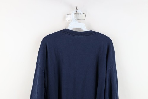 Vtg 90s Mens XL Faded Block M University of Michigan Long Sleeve T-Shirt Blue Item image 14