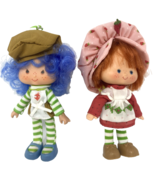 Vintage Kenner 1980s Strawberry Shortcake &amp; Crepe Suzette Dolls 6&quot; - $42.74