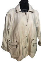 BERNARDO Jacket Women Utility Large Tan Brown  Lightweight Coat - $21.85