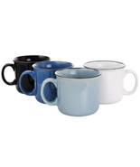 Mr. Coffee Mr. Colebrook Speckled Stoneware 18oz 4 Piece Mug Set in Asso... - $84.49