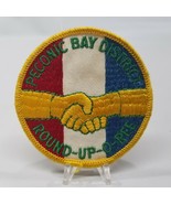 Vintage Peconic Bay District Round-Up-O-Ree Patch Red White Blue Handshake - $14.72 CAD