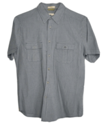 Life Khaki Men&#39;s Blue Plaid Short Sleeve Button Down Shirt - Size M Slim... - £8.98 GBP
