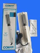 Conair Curls n Curls 3/4" Hot Styling Brush White Instant Heat All Hair ... - $14.95
