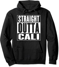 NWOT- Straight Outta Cali Black Hoodie Sweatshirt Size 2XL - £24.34 GBP