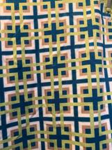 NWT Ladies GG Blue Peacock Blue Lime Plaid Pull On Knit Golf Skort - M XL image 3
