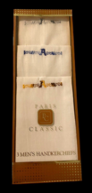 Vintage Mens Handkerchief Set of 3 Monogram Initial A 1960s Paris Classi... - $37.22