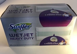 Swiffer WetJet Heavy Duty Mopping Pad Refill 20 Ct Absorb + Lock Scrubby... - £18.67 GBP