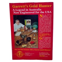 Garrett Metal Detectors Vtg Print Ad 80s Gravity Trap Gold Panning Garla... - £8.10 GBP