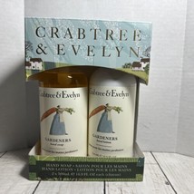 Crabtree &amp; Evelyn Gardeners Hand Soap Wash And Hand Lotion 16.9oz Gift Boxed Set - $29.69