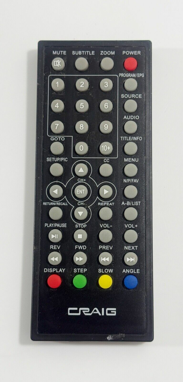 Genuine CRAIG DVD Original Remote Control  			