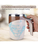 automatic stirring magnetic mug coffee cup rechargeable milkshake rotati... - £42.70 GBP