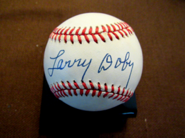 Larry Doby Cleveland Indians Hof Signed Auto Vintage Oal Baseball Beckett - $247.49