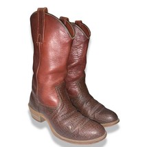 Vintage 70s 80s Leather Cowboy Cowgirl Boots Men&#39;s 11.5-12.5, Women&#39;s 13-14 - $34.20 CAD