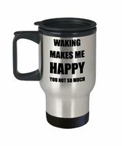 Waking Travel Mug Insulated Lover Fan Funny Gift Idea Novelty Gag Car Co... - £18.22 GBP