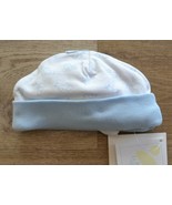 Le Top Cotton Baby Cap Hat - Cars, Trucks &amp; Planes Blue and White , 0-6M - £5.39 GBP
