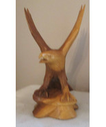 Hand Carved wooden Eagle Wings in full spread upwards - 13” High By 6” - $118.19 CAD