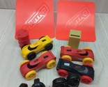 Nerf Nitro replacement parts lot 4 cars ramps tires barrel crate - $16.82