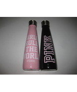 Lot of 2 PINK Victoria Secret Sip by Swell Pink 15 oz Water Bottles Black - $27.71