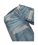 Vince Jeans Women 26 Union Slouch Distressed Crop High Rise Straight Sel... - $62.23 CAD