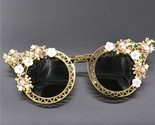 05.tiny flowers embellished hollow frame design women party fashion sunglasses thumb155 crop