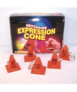 6 NEW EXPRESSION TRAFFIC CONES key chains jokes  funny road warnings - $4.74