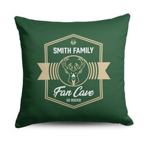 NBA Milwaukee Bucks Dominion Personalized Throw Pillow 18×18 Inches - $57.48 CAD