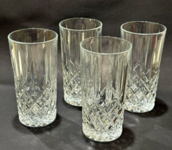 Marquis Waterford Markham Highball Glasses Set of 4 Crystal Clear Cut Tu... - $45.18