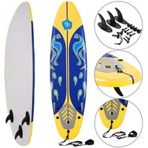 6 Feet Surfboard with 3 Detachable Fins-Yellow - Color: Yellow - $2,803.01 MXN