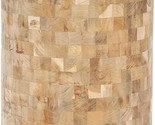 Safavieh Home Collection Alaure Light Maple Teak Wood Stool - $217.99