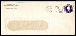 1946 US Cover - New England Box Co, Greenfield, Massachusetts D9 - $2.96