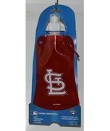 MLB Licensed St Louis Cardinals Reusable Foldable Water Bottle - £10.22 GBP