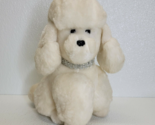Vintage 1985 24K Polar Puff Vintage White Poodle Dog Andrea Plush Silver... - $39.59