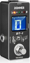Dt-1 Chromatic Guitar Tuner Pedal By Donner, For Electric Guitar And Bass True - £37.54 GBP