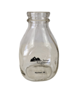 Mountain Springs Creamery Glass Milk Bottle w/ Brown Cover 16 oz - Marsh... - $313.72 MXN