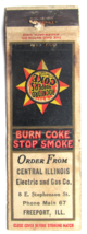 Central Illinois Electric and Gas Co. - Freeport, IL 20 Strike Matchbook Cover - £1.39 GBP