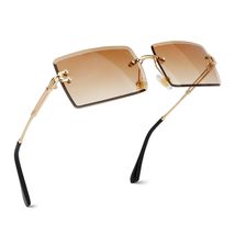 Sunglasses Women Men, Shades Glasses Men, Rectangle Sunglasses, Polarize... - £11.04 GBP