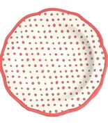 Four (4) Pioneer Woman ~ Red ~ Retro Polka Dot ~ 8.5&quot; Salad Plate ~ Ston... - $913.91 MXN