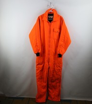 Vtg 80s 90s Streetwear Mens L Distressed Insulated Coveralls Blaze Orang... - $101.76 CAD