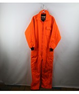 Vtg 80s 90s Streetwear Mens L Distressed Insulated Coveralls Blaze Orang... - $101.48 CAD