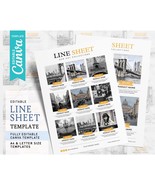 Line Sheet Template, Wholesale Catalogue, Line Sheet Canva, Wholesale Li... - £3.10 GBP