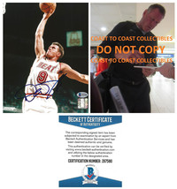 Dan Majerle signed Miami Heat basketball 8x10 photo proof Beckett COA autograph - £61.91 GBP