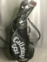 Callaway Golf Big Bertha Black Staff Bag with Rain Hood Cover Cart Tote - £188.17 GBP
