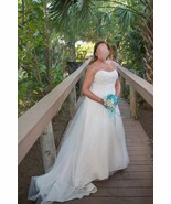 Wedding Dress David&#39;s Bridal WG3586 and Petticoat - $225.00