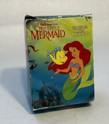 Little Meaid Disney Vintage Christmas Ornamebt 1989 Mcdonalds Flounder Plush - $13.04