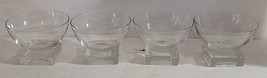 4 Vintage MCM Cambridge Square Base 2 7/8&quot; Champagne Sherbert Glasses - £37.88 GBP