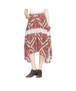 Free People Skirt Size 8 Paradise Printed High-Low Maxi BoHo Pimento Com... - $597.39 MXN