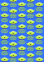 Toy Story Alien Personalised Gift Wrap - Disney Toy Story Wrapping Paper - $5.42