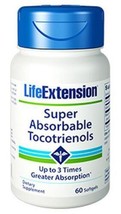 3 BOTTLES SALE Life Extension Super Absorbable Tocotrienols 60 gel - $53.00